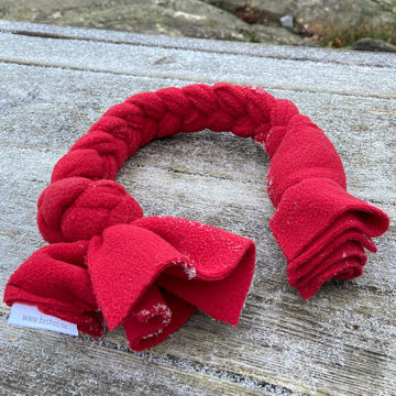 Visa detaljer för Kampfläta i fleece - 40 cm Röd kampfläta	40 cm