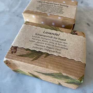 Visa detaljer för Lavendel - handgjord hundtvål 100 gram Hundtvål Lavendel
