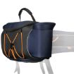 Trekking belt bag passar perfekt till trekking belt, midjebälte med tillhörande väska för en stilsäker vandringstur i orange och blå färger.