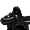 Line harness grip är en sele med ett handtag på ryggen och en stabil D-ring att fästa kopplet i.