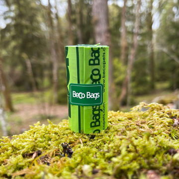 Visa detaljer för 1 rulle / 15 bajspåsar, nedbrytbara Beco Bajspåsar från Beco, en rulle.