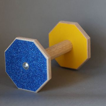 Visa detaljer för Lydnadsapport LG - MELLAN Larz Glitterz blåglitter/gul Bild på Lydnadsapport LG - MELLAN Larz Glitterz blåglitter/gul