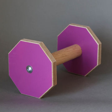 Visa detaljer för Lydnadsapport LG - MELLAN lila Lydnadsapport i storlek MELLAN med greppinne av ek