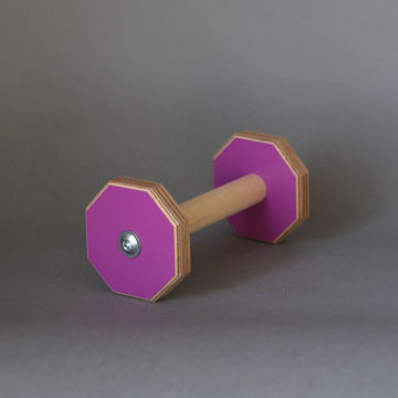 Visa detaljer för Lydnadsapport LG - MINI lila Lila apportbock i storlek Liten, med en greppinne av ek