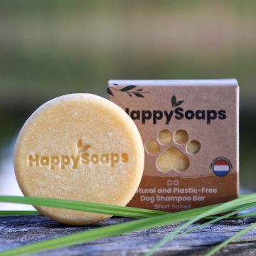 Visa detaljer för HappySoaps hundschampokaka - Kort päls HappySoap hundshcampokaka för kort päls