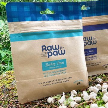 Visa detaljer för Raw for paw hundgodis kalkon Raw for paw med smak av kalkon