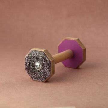 Visa detaljer för Lydnadsapport LG - MINI Larz Glitterz svartsilver glitter/ljuslila Glittrig lydnadsapport från LG.