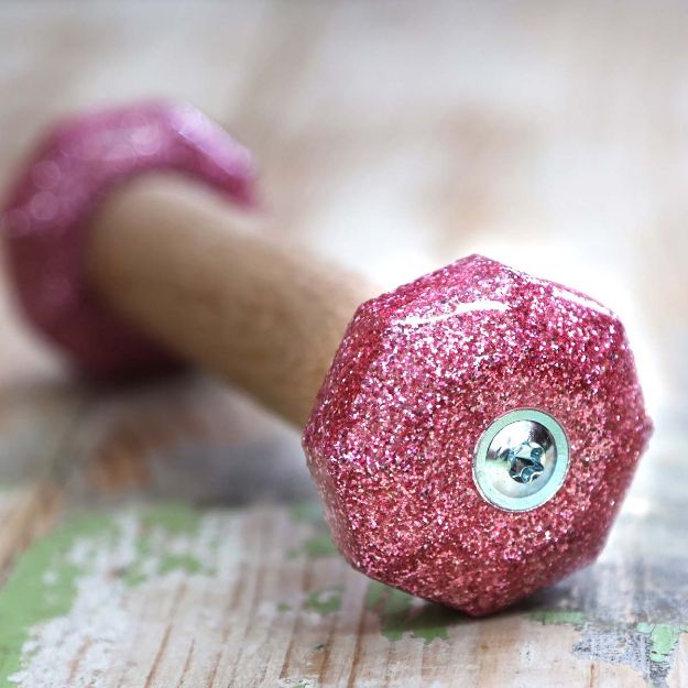 Rallyapport Larz Glitterz i rosa med glitterlack