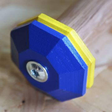 Visa detaljer för Rallylydnadsapport LG, blå/gul Rallyapport blå/gul från LG.