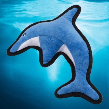 Visa detaljer för Mjukisleksak, delfin med pip, Beco Delfin av återvunnet material.