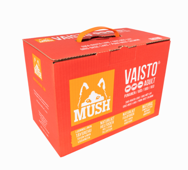 Bild på MUSH Vaisto® RÖD 10 kg fryst helfoder