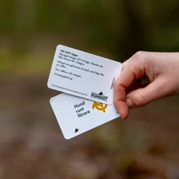 Visa detaljer för Rallylydnadskortlek Rallykorten passar perfekt i din hand.