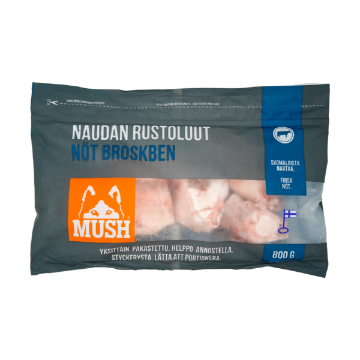 Visa detaljer för MUSH Vaisto®  NÖT BROSKBEN 0,8 kg Bild på MUSH Vaisto®  NÖT BROSKBEN 0,8 kg