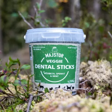 Visa detaljer för Veggie dental sticks med rödbeta & spenat 500 g Majstor Dental sticks från Majstor