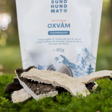 Visa detaljer för Frystorkad oxvåm Sund Hundmat Oxvåm från Sund Hundmat