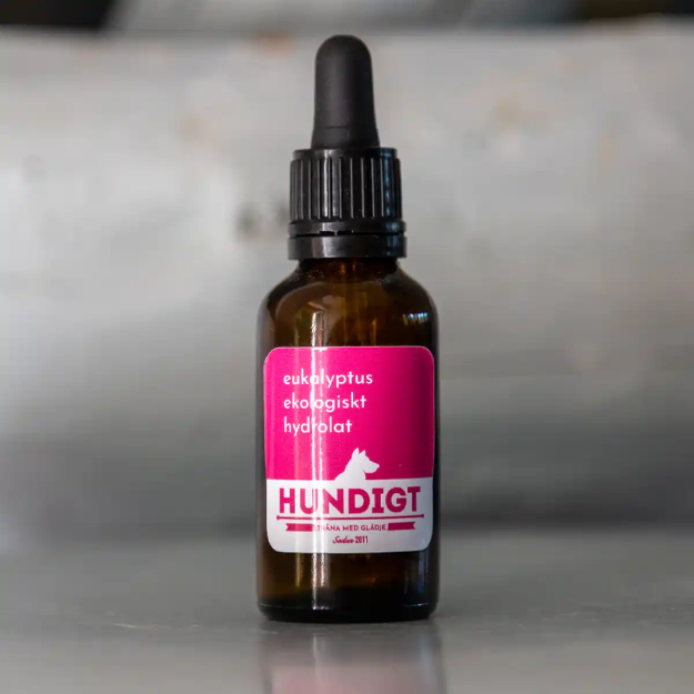 Ekologisk hydrolat eukalyptus till nosework i 30 ml brun flaska.