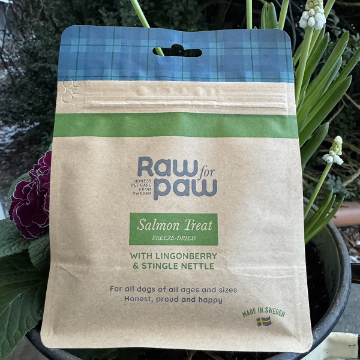 Raw for paw med laxsmak.