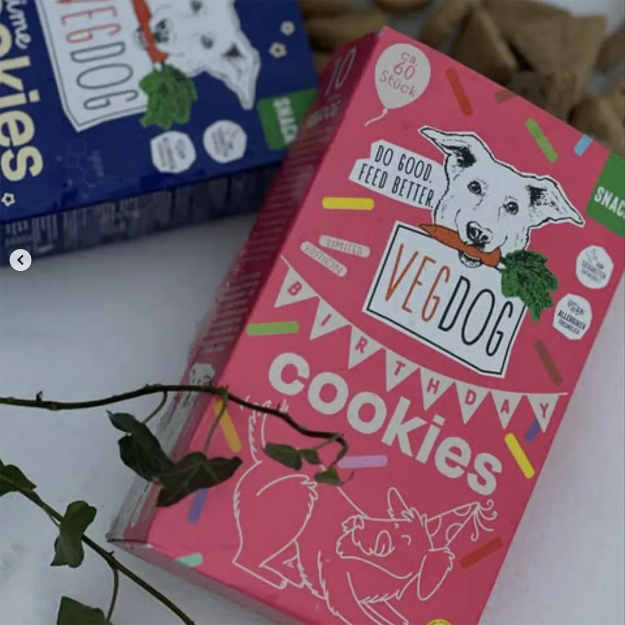 Birthday cookies veganska hundkex i stor ask